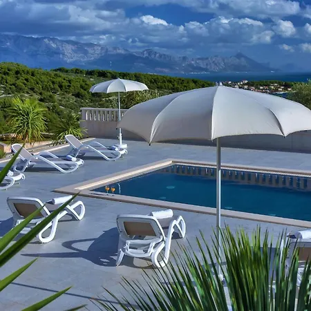 Villa Lokanjac With Pool And Panoramic Sea View