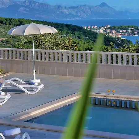 Villa Lokanjac With Pool And Panoramic Sea View