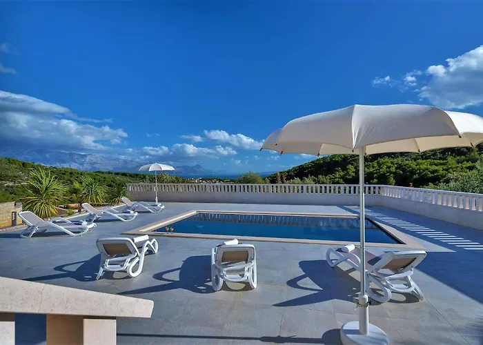 Lokanjac With Pool And Panoramic Sea View *