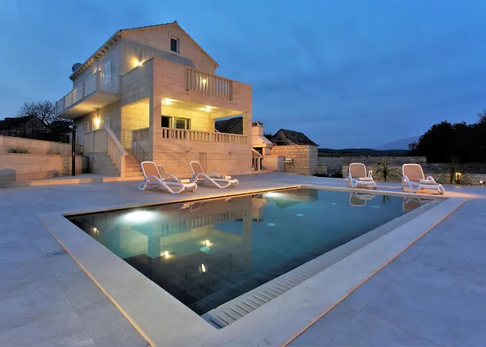 Lokanjac With Pool And Panoramic Sea View Villa Selca (Brac)