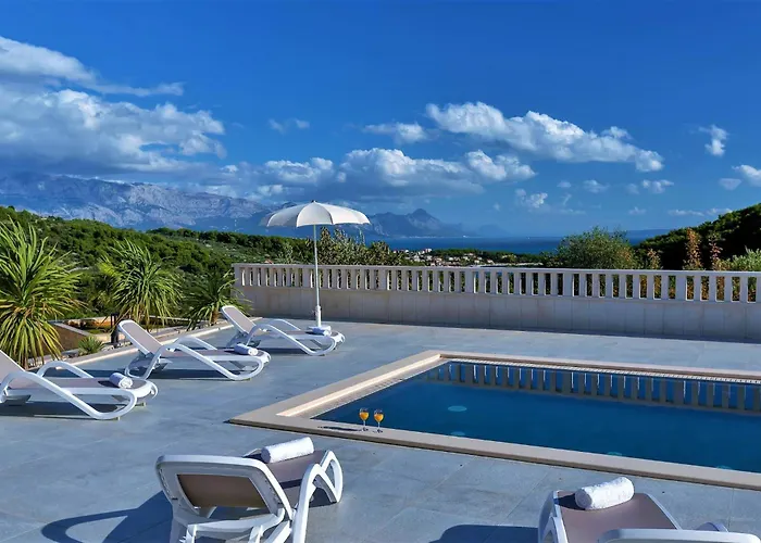 Lokanjac With Pool And Panoramic Sea View