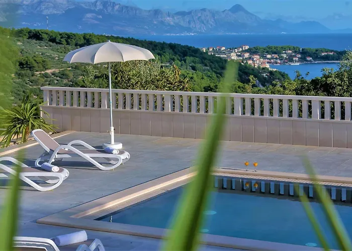 Villa Lokanjac With Pool And Panoramic Sea View