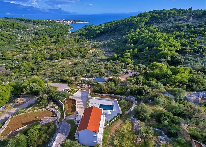 Lokanjac With Pool And Panoramic Sea View Villa